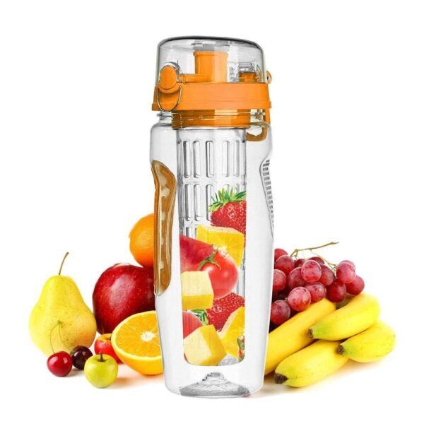 1000ml Water Fruit Bottle BPA Free Plastic Sport Fruit Infuser Water Bottles - Image 2
